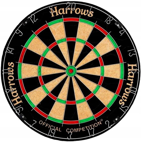 Harrows Official Competition Dartbord - Sizal, Wedstrijdkwaliteit van Harrows