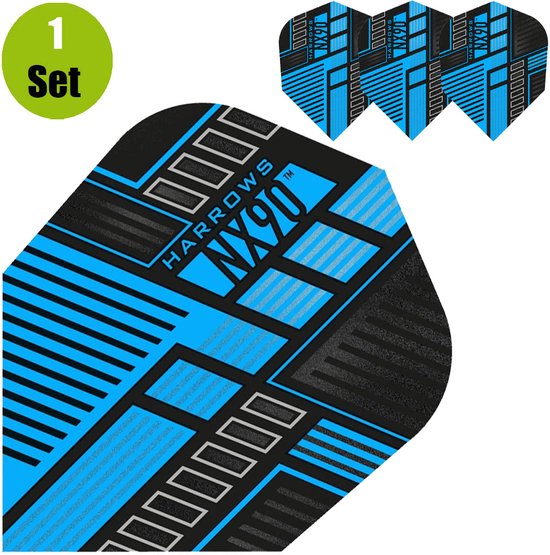 Harrows Prime NX90 Dartflights - Blauw van Harrows