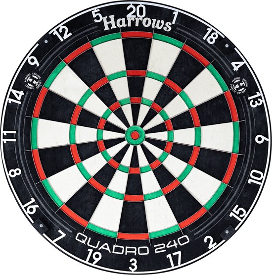 Harrows Quadro 240 dartboard van Harrows