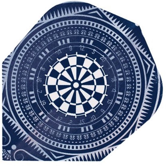 Harrows Quadro Dartboard Blue - Dart Flights van Harrows