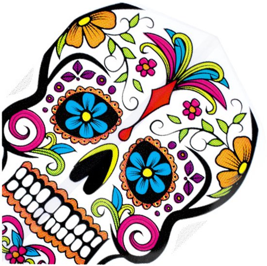 Harrows Quadro Grafiti Skull - Dart Flights van Merkloos