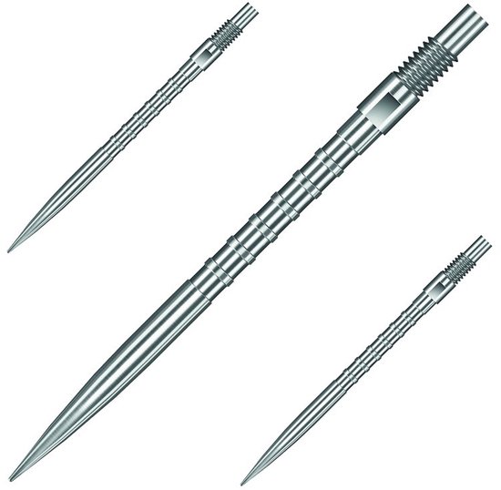 Harrows Quick Points Ryan Searle Heavy Metal Grip Silver 35 mm