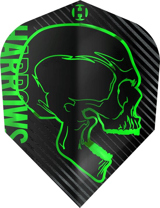 Harrows Rage Green NO6 - Dart Flights van Merkloos