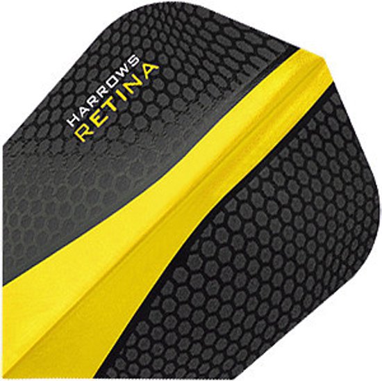 Harrows Retina Yellow - Dart Flights van Merkloos