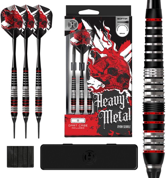 Harrows Ryan Searle Heavy Metal Brass - Soft Tip Darts