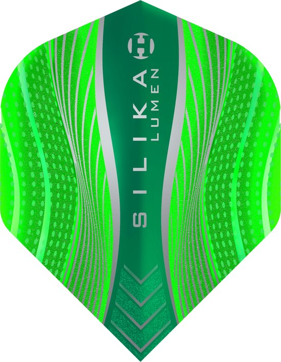Harrows Silika Lumen NO2 Green Tough Crystalline Coated - Dart Flights van Merkloos