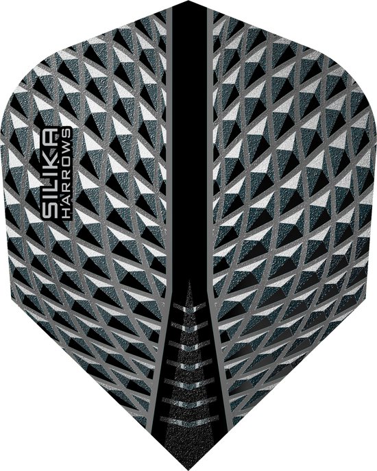 Harrows Silika Round NO6 Smokey Tough Crystalline Coated - Dart Flights van Merkloos