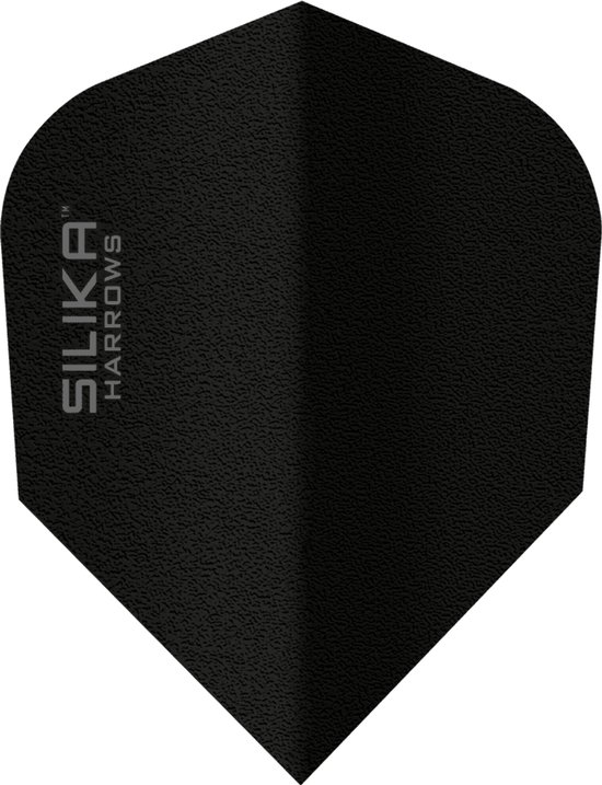 Harrows Silika Solid Black NO6 Tough Crystalline Coated - Dart Flights van Merkloos