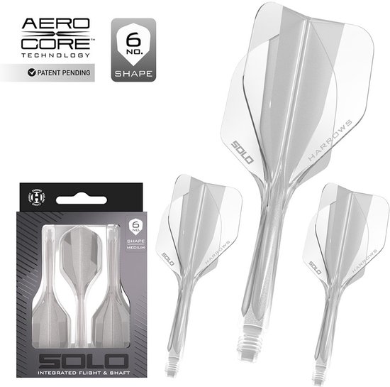 Harrows Solo Clear NO6 - Dart Flights