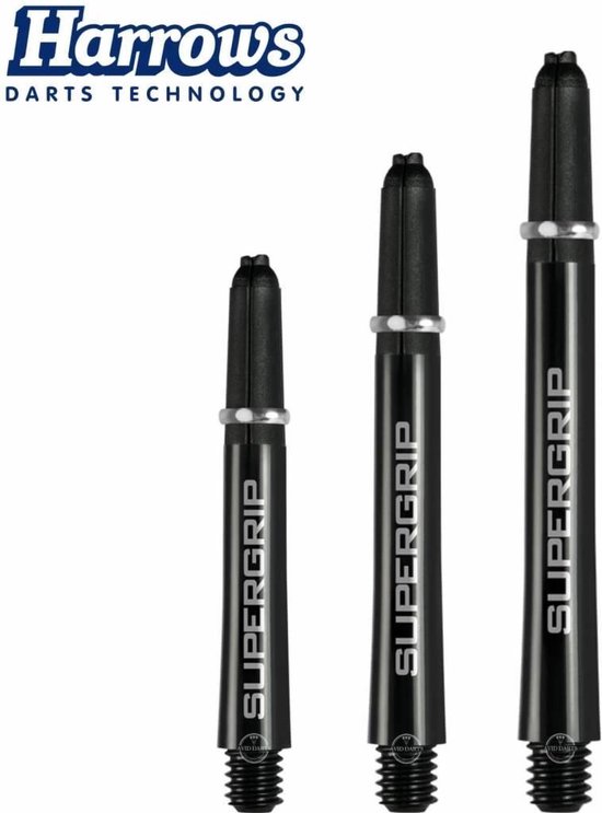 Harrows Supergrip Black and Silver - Medium van Harrows