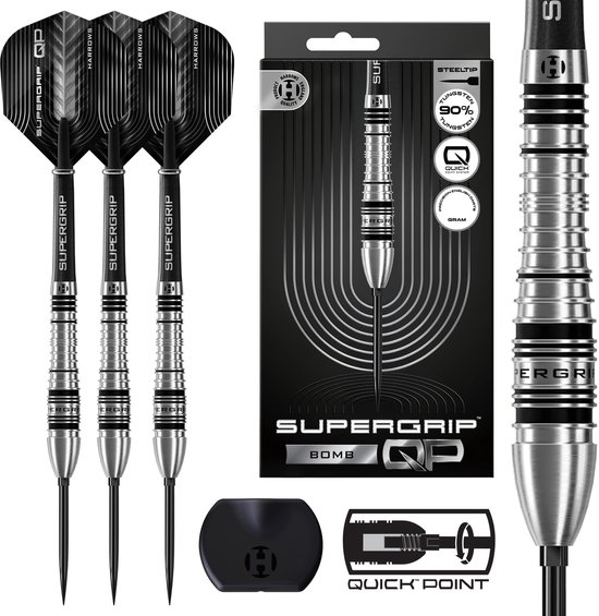Harrows Supergrip Bomb Quick Point 90% - Dartpijlen van Merkloos