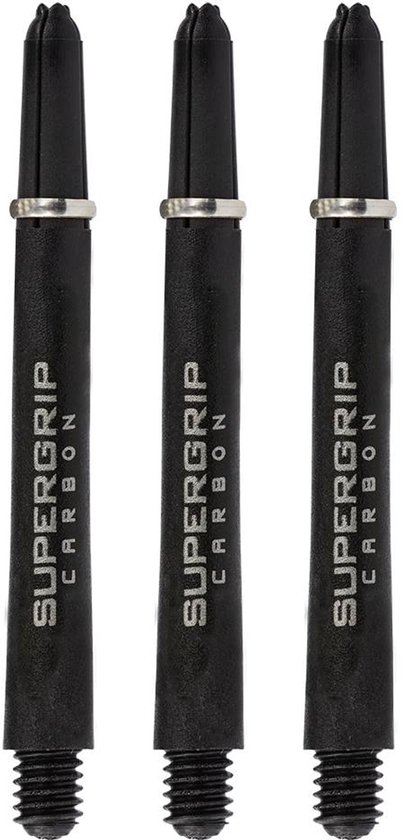 Harrows Supergrip Carbon Silver - Dart Shafts Inbetween van Harrows