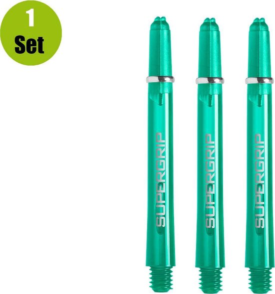 Harrows Supergrip Dart Shafts - Jade - Medium - (1 Set) van Harrows