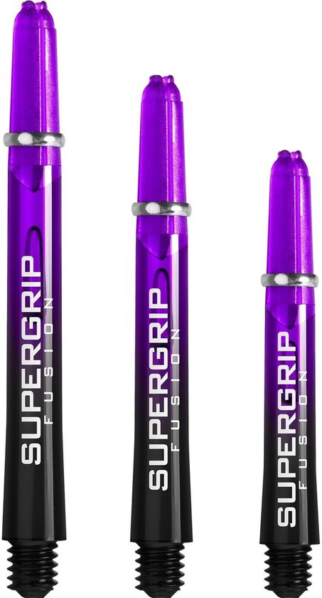 Harrows Supergrip Fusion Purple - Dart Shafts Inbetween van Harrows