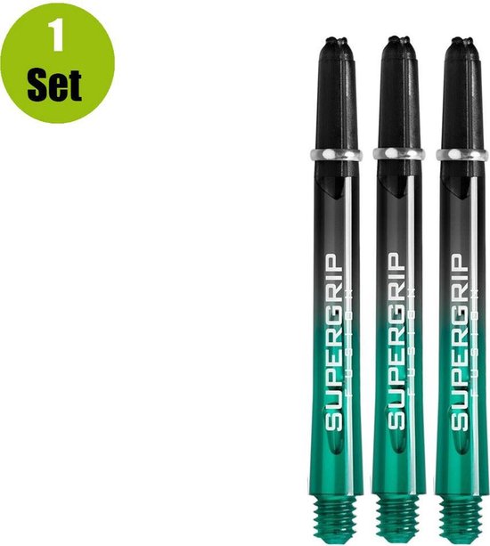 Harrows Supergrip Fusion X DartShafts - Jade - Medium - (1 Set) van Harrows