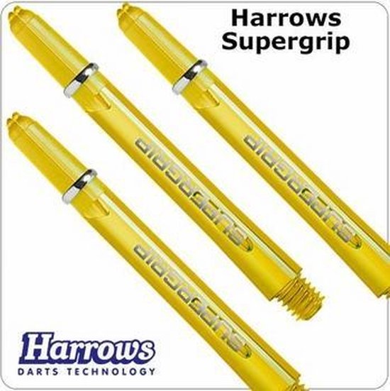 Harrows Supergrip Medium Yellow  Set Ã  3 stuks van Harrows