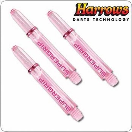 Harrows Supergrip Short Pink 35mm  Set Ã  3 stuks van Harrows