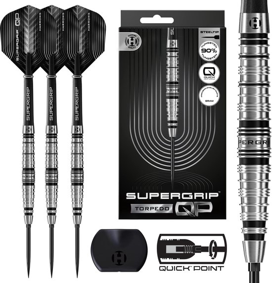 Harrows Supergrip Torpedo Quick Point 90% - Dartpijlen van Merkloos