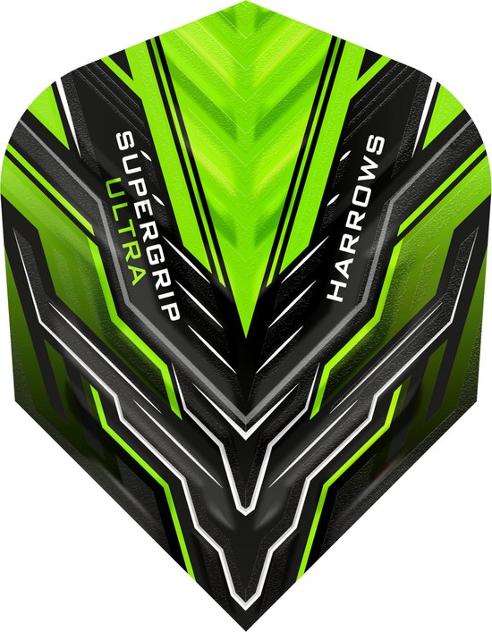 Harrows Supergrip Ultra Green - Dart Flights van Merkloos