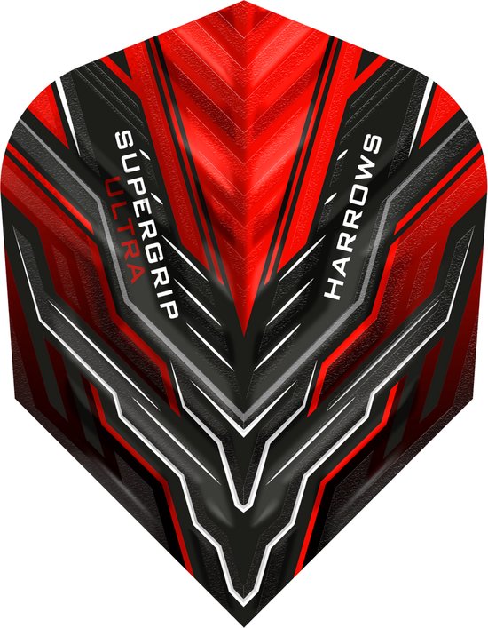 Harrows Supergrip Ultra Red - Dart Flights van Merkloos