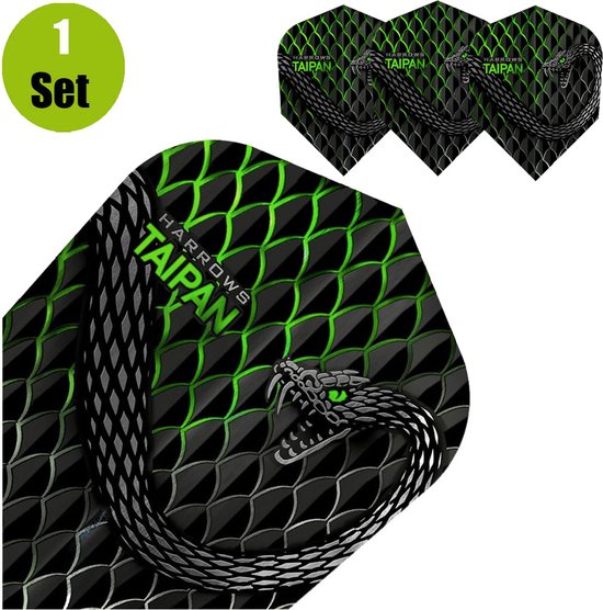 Harrows Taipan Dartflights - Groen van Harrows