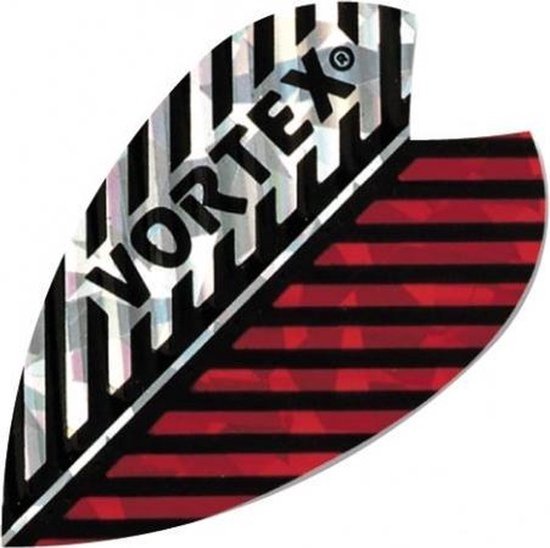 Harrows Vortex Feather Red/Silver - Dart Flights van Harrows