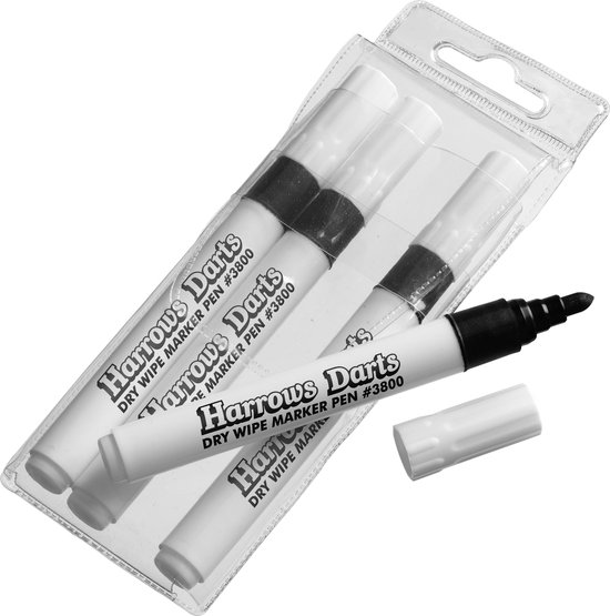 HARROWS WHITE BOARD MARKERS - 4pcs van Harrows