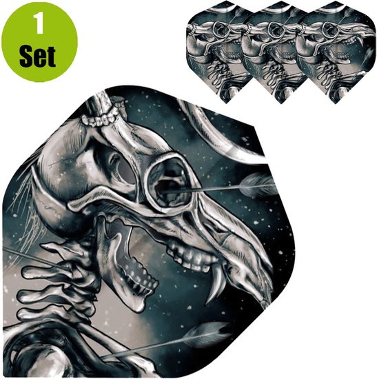 Horror Show Dartflights - Deer Skull van Merkloos