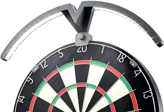 JCP® Dartbord Verlichting - Dart Bord Verlichting - Professionele Verlichting voor Dartbord - Zwart - 46cm x 46cm x 15cm