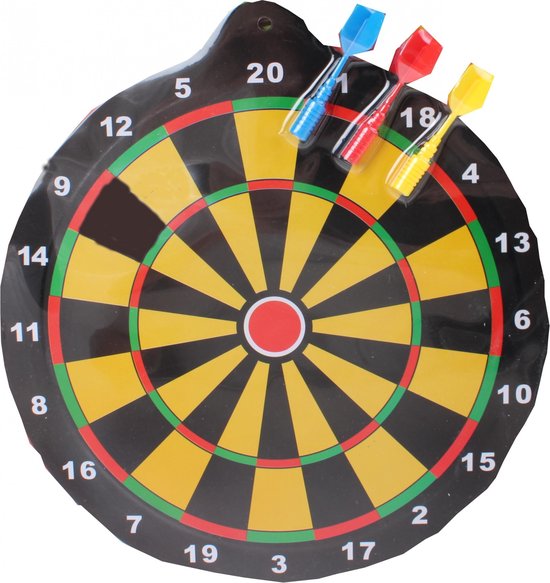 Jonotoys Magnetisch Dartbord 25 Cm Met 3 Pijlen