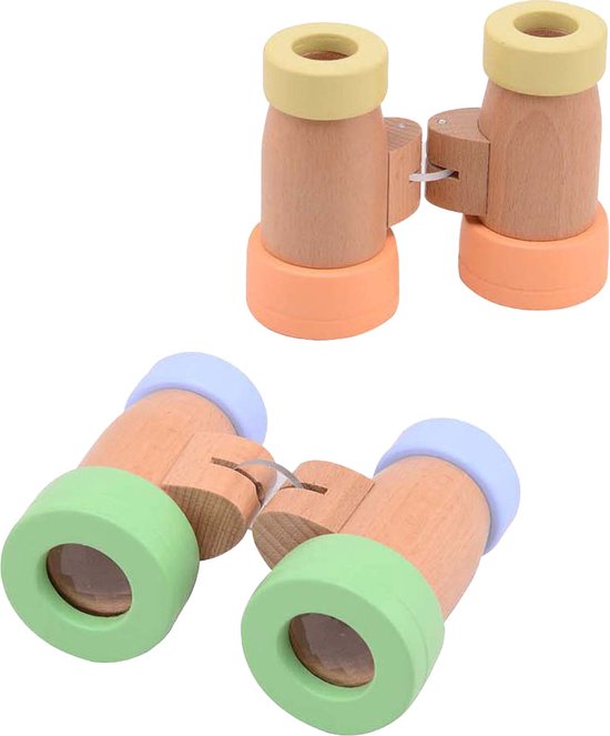 Jouéco Jouéco - Houten verrekijker pastel (2 ass.). van Joueco