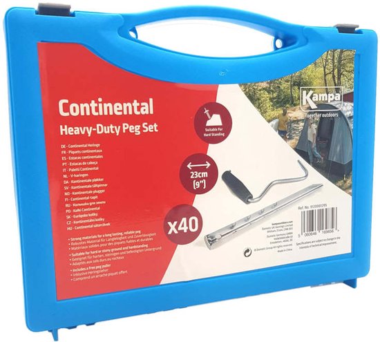 Kampa Tentharingen Met Koffer 40st - Haringen Set Camping Caravan Camper Tent & Voortent van Kampa