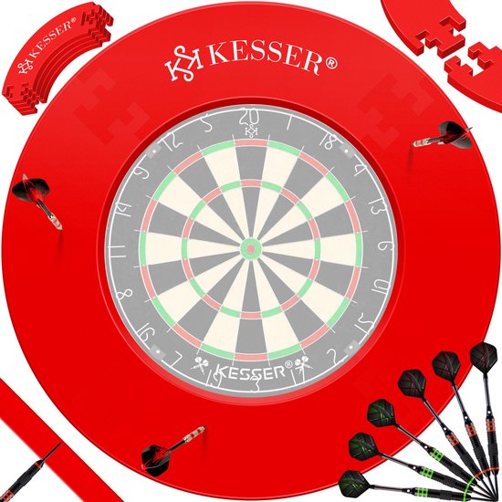 KESSER® Dartbord Surround Rood - Dart Surroundring - Darts Surround Ring bescherming