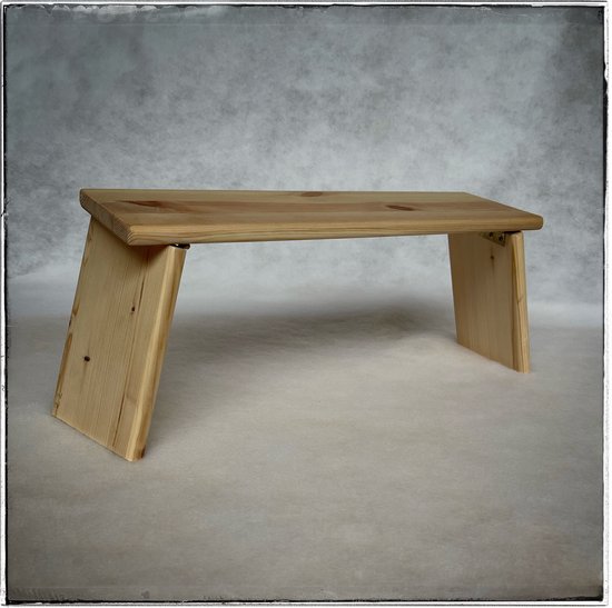 Keti Utulie Meditatiebankje inklapbaar | Help een kind naar school | hoogte 18 cm geschikt voor lengte 165-175 cm | vurenhout van Keti Utulie