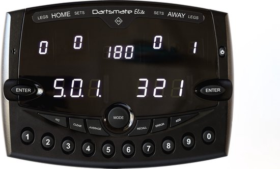 Key Glory Dartsmate Elite Black Edition van Merkloos