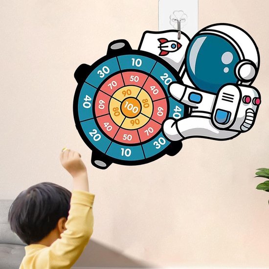 Kleverige Ballen Dartbord - Sticky Ball Dartborden - Werpspel - Indoor Outdoor Party Games - Bordspellen voor Kinderen Dartbord Speelgoed - Met 3 Kleverige Ballen van Merkloos