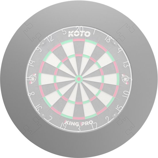 KOTO - 4PCS. Dart Surround Grijs - Dartbord Surround Ring - Economisch & Duurzaam - Beschermd Muren & Dartpunten