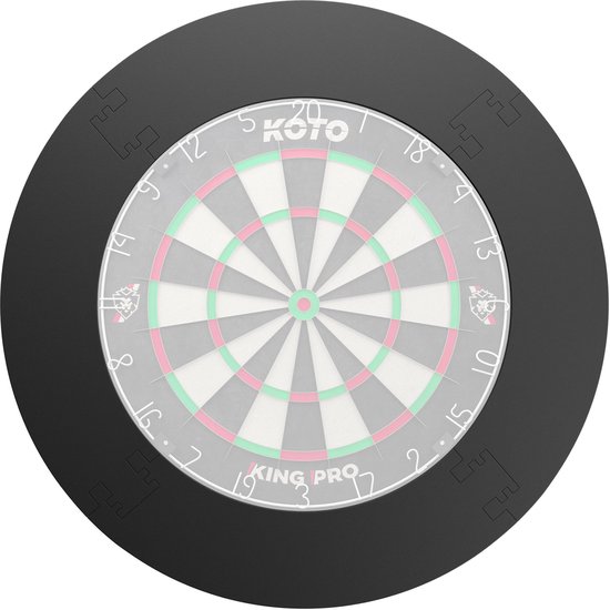 KOTO - 4PCS. Dart Surround Zwart - Dartbord Surround Ring - Economisch & Duurzaam - Beschermd Muren & Dartpunten van KOTO