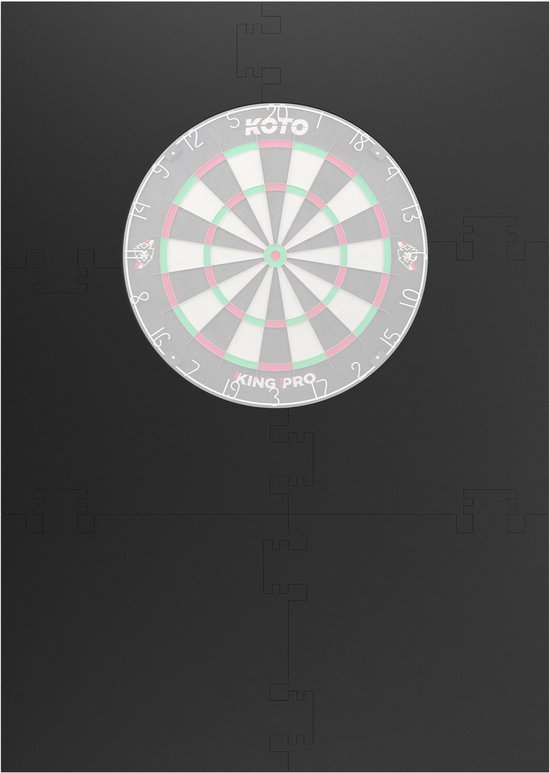 KOTO – 6PCS. Dart Surround Zwart - Vierkant - Dartbord Surround Ring - EVA - Economisch & Duurzaam - Beschermd Muren & Dartpunten