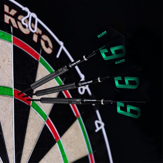 KOTO 9 Edition Metallic NO2 Black & Jade - Dart Flights van KOTO