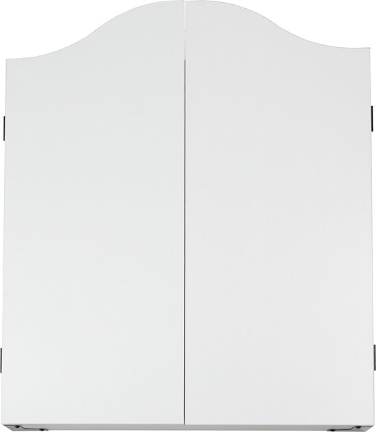 KOTO Cabinet Wit, Dartbordkast, Dartkabinet, Dartbordkast met scorebord, Dartbord ophangsysteem, Dartkabinet accessoires, Stijlvol dartkabinet, Praktisch dartkabinet, Opbergkast voor dartbord van KOTO