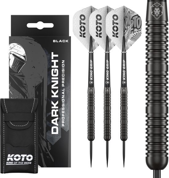 KOTO Dark Knight Black 80% - Dartpijlen 24 Gram van KOTO