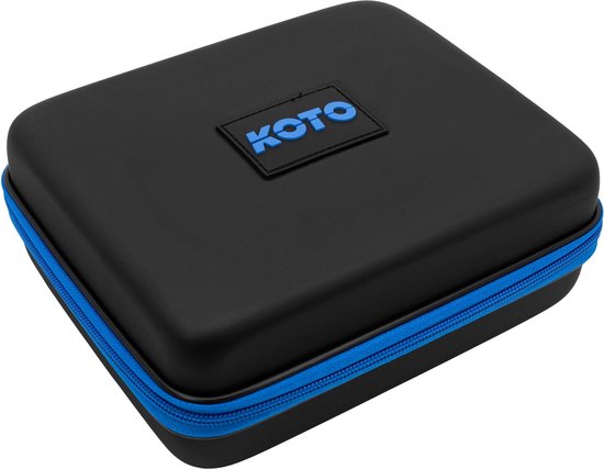 KOTO Dartwallet EVA Large Blauw, Darttas met Ritssluiting, Dartetui met KOTO Darts-logo, Dart Hoes, dartkoffer, dartwallet van KOTO