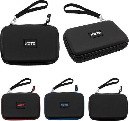 KOTO Dartwallet EVA Medium Plain, Darttas met Ritssluiting, Dartetui zonder KOTO Darts-logo, Dart Hoes, Dartkoffer, Dartswallet van KOTO