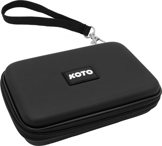 KOTO Dartwallet EVA Medium Zwart, Darttas met Ritssluiting, Dartetui met KOTO Darts-logo, Dart Hoes, dartkoffer, dartwallet van KOTO