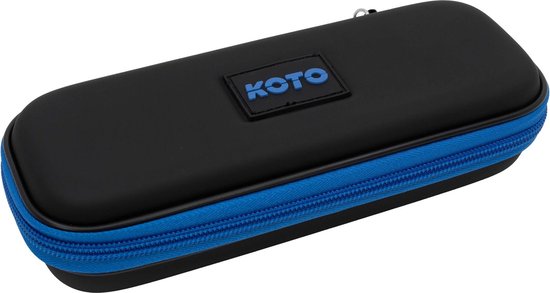 KOTO Dartwallet EVA Small Blauw, Darttas met Ritssluiting, Dartetui met KOTO Darts-logo, Dart Hoes, dartkoffer, dartwallet van KOTO