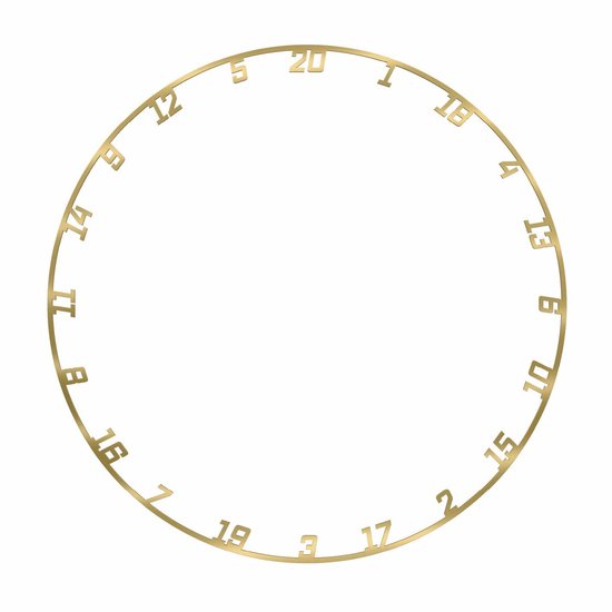 KOTO Gold Numberring - Cijferring Dartbord van Merkloos