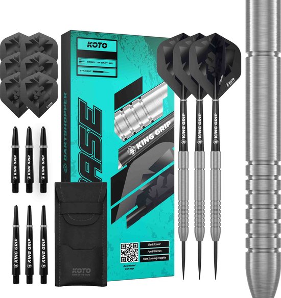 KOTO - King Base 90% Darts 21G - Zilver - Stevige Ringgrip van Merkloos