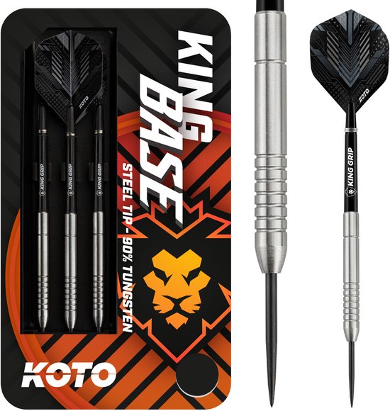 KOTO - King Base 90% Darts 25G - Zilver - Stevige Ringgrip van Merkloos