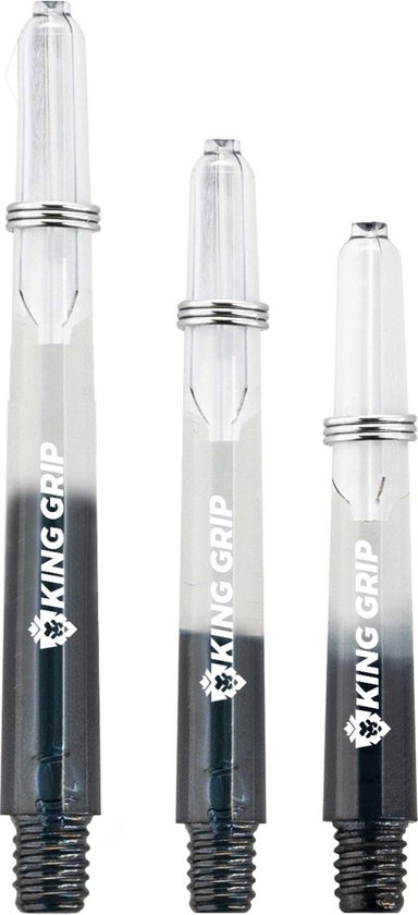 KOTO King Grip Colors Black Clear - Dart Shafts van KOTO